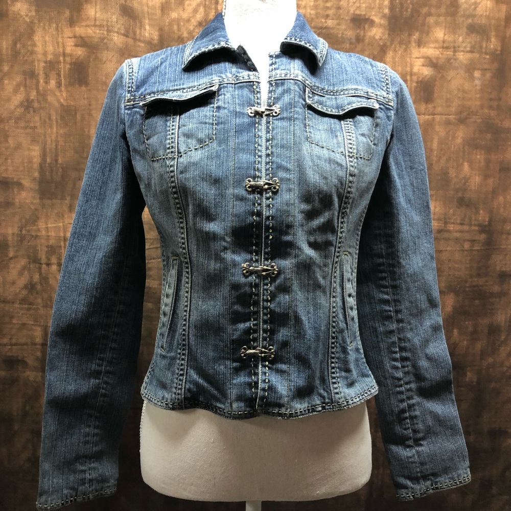 Elie Tahari Jean jacket - Picture 1 of 8